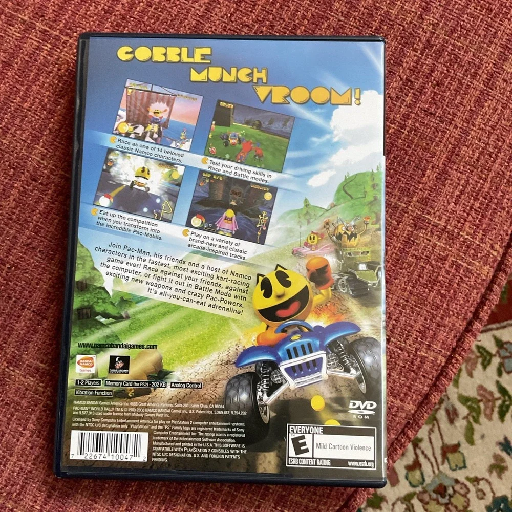 Pac Man World Rally PS2 PlayStation 2 Video Game CIB includes‎ manual r1s7 0783